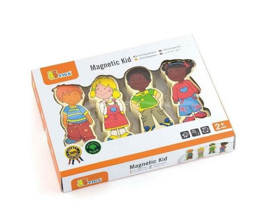 Розвиваюча іграшка Viga Toys Набір магнітів Діти (59699VG)