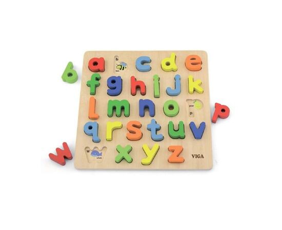 Развивающая игрушка Viga Toys Пазл Строчная буква алфавита (50125), изображение 2 Развивающая игрушка Viga Toys Пазл Строчная буква алфавита (50125), изображение 2