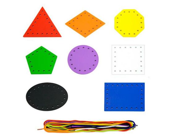 Развивающая игрушка Viga Toys Шнуровка Формы (50538), изображение 2 Развивающая игрушка Viga Toys Шнуровка Формы (50538), изображение 2