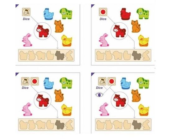 Развивающая игрушка Viga Toys Игра-сортер Карнавал животных (50450), изображение 3 Развивающая игрушка Viga Toys Игра-сортер Карнавал животных (50450), изображение 3