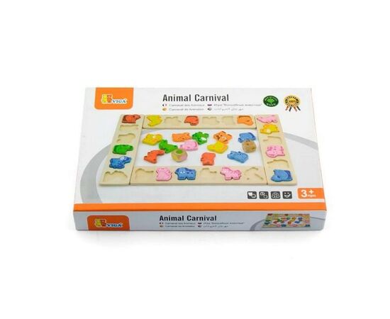 Розвиваюча іграшка Viga Toys Гра-сортер Карнавал тварин (50450)