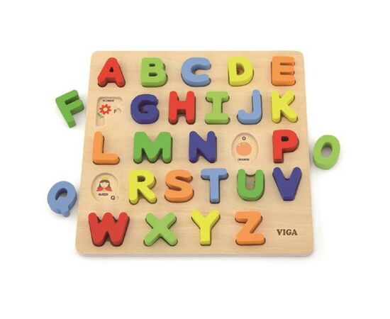 Развивающая игрушка Viga Toys Алфавит: слово на букву (50124)