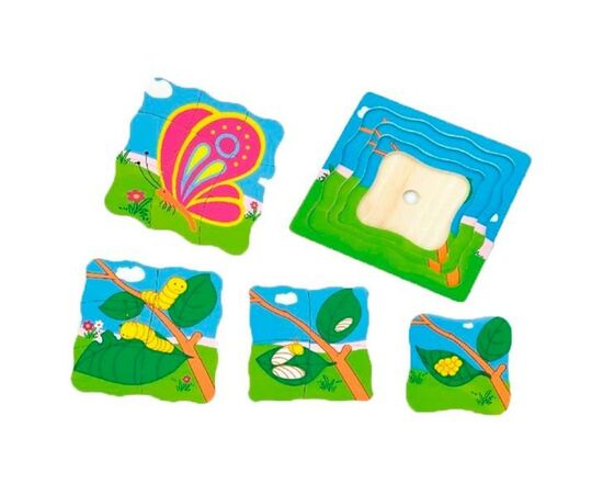 Пазл Viga Toys Метелик (59517VG), зображення 2 Пазл Viga Toys Метелик (59517VG), зображення 2