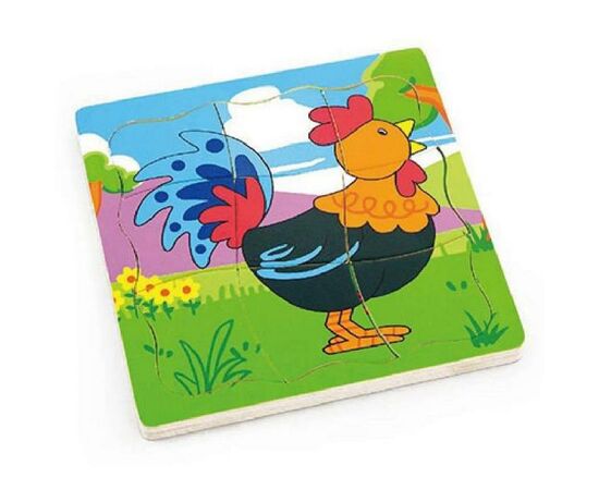 Пазл Viga Toys Півник (50132), зображення 2 Пазл Viga Toys Півник (50132), зображення 2