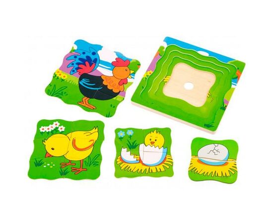 Пазл Viga Toys Півник (50132), зображення 3 Пазл Viga Toys Півник (50132), зображення 3