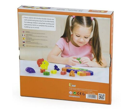Пазл Viga Toys Черепаха (55250), изображение 3 Пазл Viga Toys Черепаха (55250), изображение 3