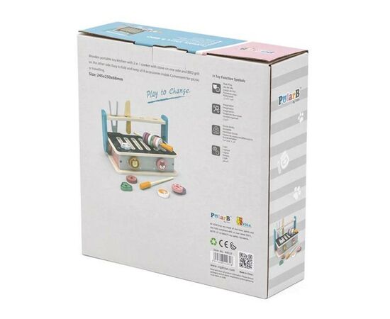 Игровой набор Viga Toys кулинара PolarB Складная плита с грилем (44032), изображение 8