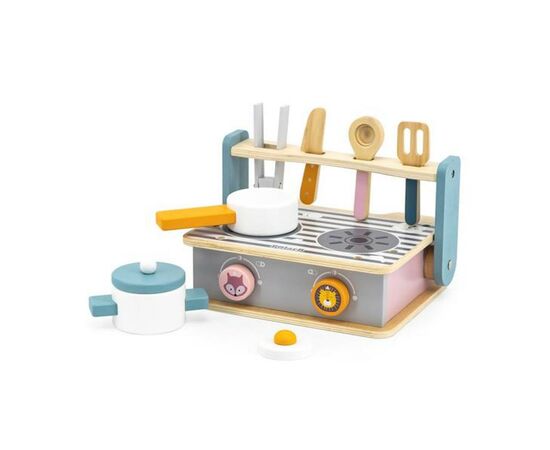 Ігровий набір Viga Toys кулінара PolarB Складна плита з грилем (44032)