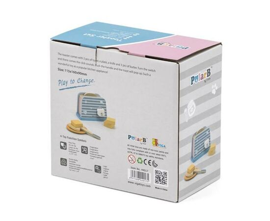 Игровой набор Viga Toys кулинара PolarB Тостер (44017), изображение 6