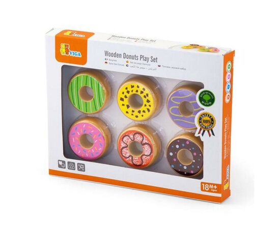 Игровой набор Viga Toys кулинара Пончики (51604), изображение 2