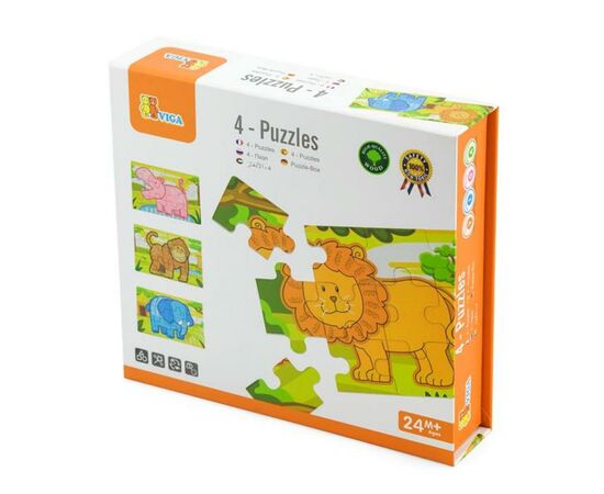 Пазл Viga Toys Джунгли, 48 элементов (50068), изображение 2 Пазл Viga Toys Джунгли, 48 элементов (50068), изображение 2