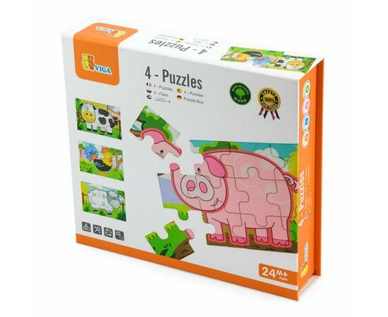 Пазл Viga Toys Ферма, 48 элементов (50069), изображение 2 Пазл Viga Toys Ферма, 48 элементов (50069), изображение 2