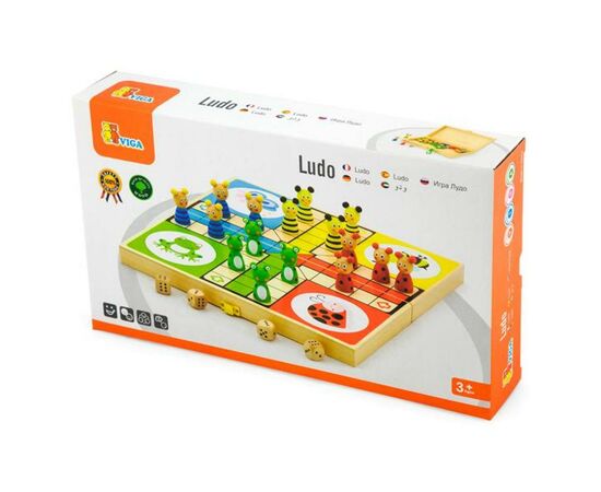 Настольная игра Viga Toys Лудо (50064), изображение 2 Настольная игра Viga Toys Лудо (50064), изображение 2