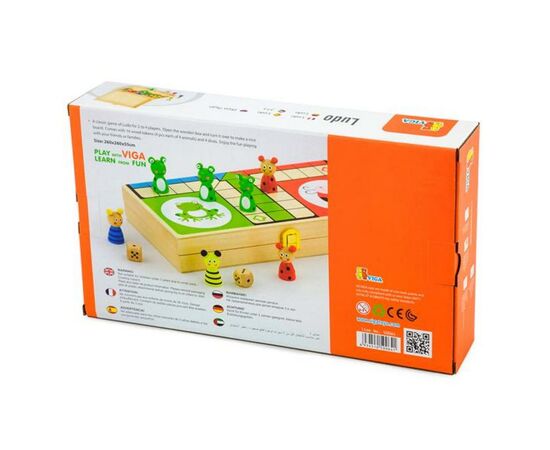 Настольная игра Viga Toys Лудо (50064), изображение 3 Настольная игра Viga Toys Лудо (50064), изображение 3