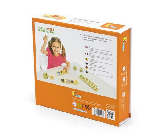 Развивающая игрушка Viga Toys Деревянный пазл-игра Изучаем чувства (44507), изображение 7 Развивающая игрушка Viga Toys Деревянный пазл-игра Изучаем чувства (44507), изображение 7