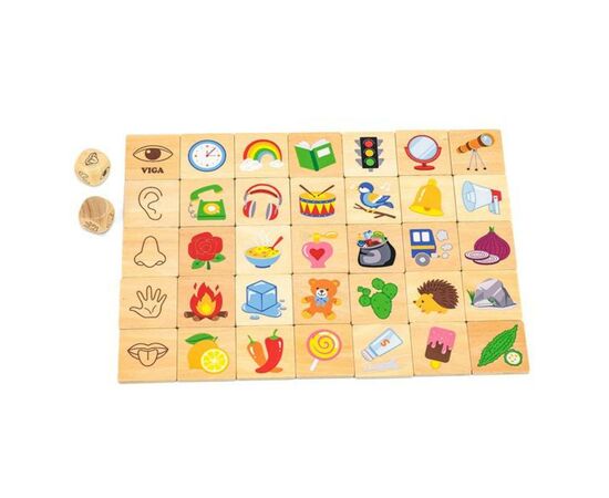 Развивающая игрушка Viga Toys Деревянный пазл-игра Изучаем чувства (44507)