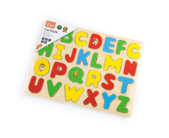 Развивающая игрушка Viga Toys Набор для обучения Алфавит-пазл (58543), изображение 2 Развивающая игрушка Viga Toys Набор для обучения Алфавит-пазл (58543), изображение 2