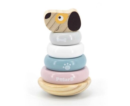 Развивающая игрушка Viga Toys Пирамидка PolarB Собачка (44042)
