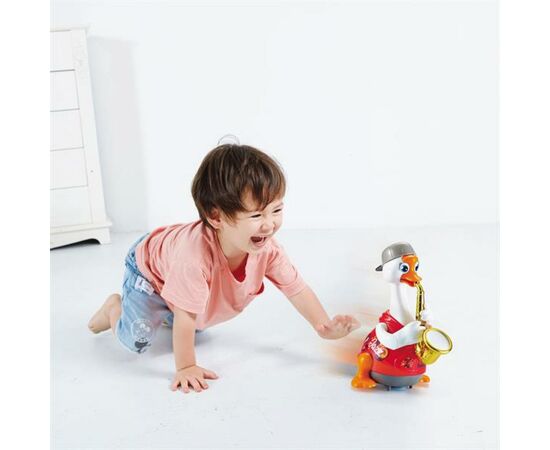 Развивающая игрушка Hola Toys Гусь-саксофонист, красный (6111-red), изображение 3 Развивающая игрушка Hola Toys Гусь-саксофонист, красный (6111-red), изображение 3