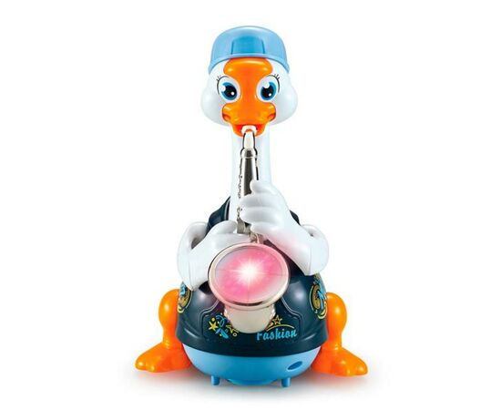 Развивающая игрушка Hola Toys Гусь-саксофонист, синий (6111-blue), изображение 2 Развивающая игрушка Hola Toys Гусь-саксофонист, синий (6111-blue), изображение 2