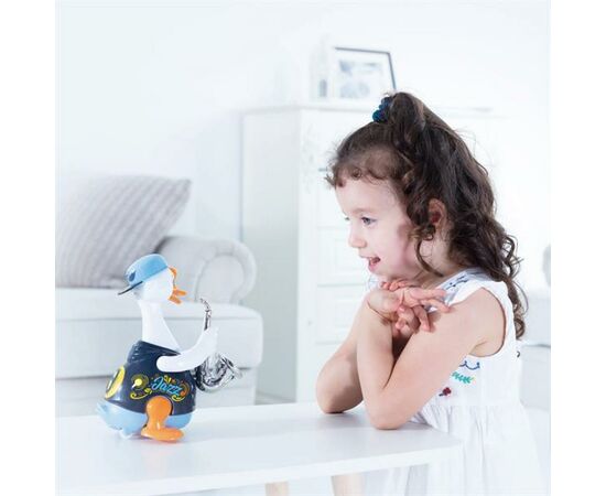 Развивающая игрушка Hola Toys Гусь-саксофонист, синий (6111-blue), изображение 3 Развивающая игрушка Hola Toys Гусь-саксофонист, синий (6111-blue), изображение 3
