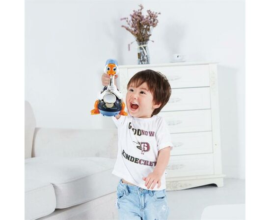 Развивающая игрушка Hola Toys Гусь-саксофонист, синий (6111-blue), изображение 5 Развивающая игрушка Hola Toys Гусь-саксофонист, синий (6111-blue), изображение 5
