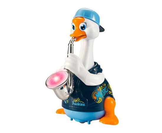 Розвиваюча іграшка Hola Toys Гусак-саксофоніст, синій (6111-blue)