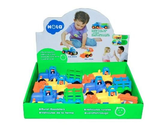 Розвиваюча іграшка Hola Toys Сільхозмашинка 6 шт. (326AB-6)