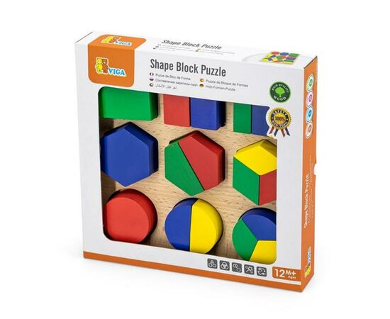 Развивающая игрушка Viga Toys Фигуры пазл (58573), изображение 2 Развивающая игрушка Viga Toys Фигуры пазл (58573), изображение 2