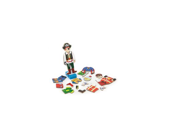 Ігровий набір Viga Toys Гардероб хлопчика на магнітах (50021)