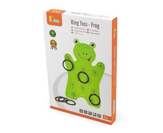 Игровой набор Viga Toys Лягушонок с кольцами (50661), изображение 2 Игровой набор Viga Toys Лягушонок с кольцами (50661), изображение 2