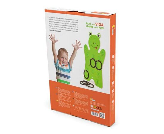 Игровой набор Viga Toys Лягушонок с кольцами (50661), изображение 3 Игровой набор Viga Toys Лягушонок с кольцами (50661), изображение 3