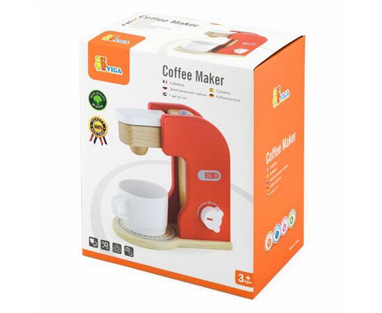 Игровой набор Viga Toys кофеварка из дерева (50234FSC), изображение 3