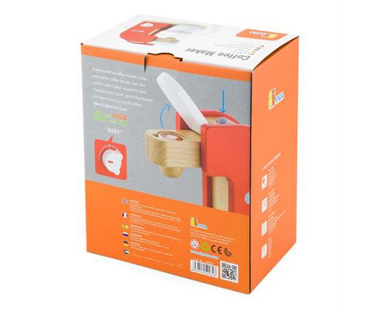 Игровой набор Viga Toys кофеварка из дерева (50234FSC), изображение 4