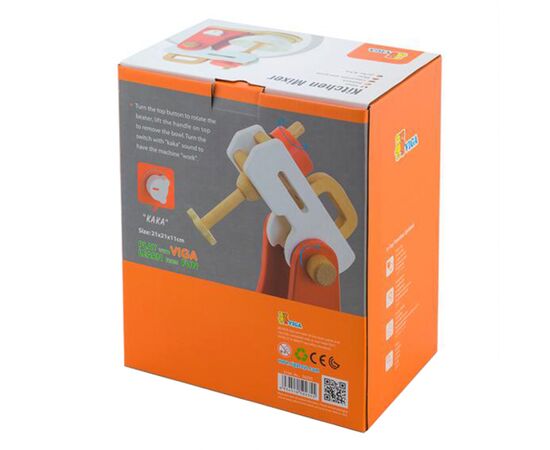 Игровой набор Viga Toys миксер из дерева (50235FSC), изображение 4 Игровой набор Viga Toys миксер из дерева (50235FSC), изображение 4