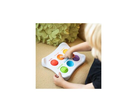Развивающая игрушка Fat Brain Toys Сенсорная Цвет Форма Dimpl Duo Брайль (F208EN), изображение 7 Развивающая игрушка Fat Brain Toys Сенсорная Цвет Форма Dimpl Duo Брайль (F208EN), изображение 7