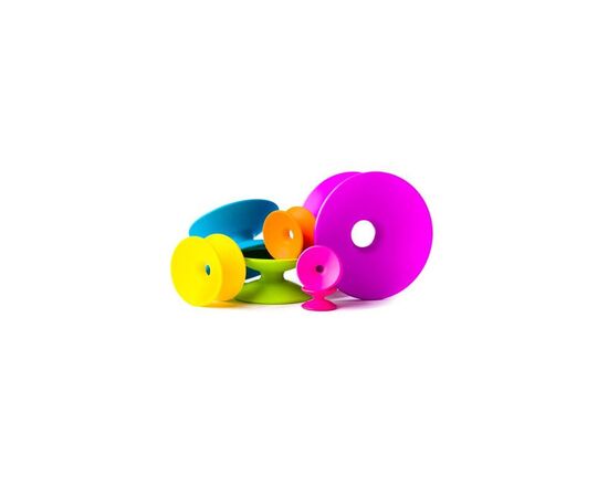 Развивающая игрушка Fat Brain Toys Пирамидка Башня из цветных катушек Spoolz (F181ML), изображение 4 Развивающая игрушка Fat Brain Toys Пирамидка Башня из цветных катушек Spoolz (F181ML), изображение 4
