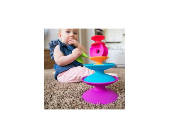 Развивающая игрушка Fat Brain Toys Пирамидка Башня из цветных катушек Spoolz (F181ML), изображение 8 Развивающая игрушка Fat Brain Toys Пирамидка Башня из цветных катушек Spoolz (F181ML), изображение 8