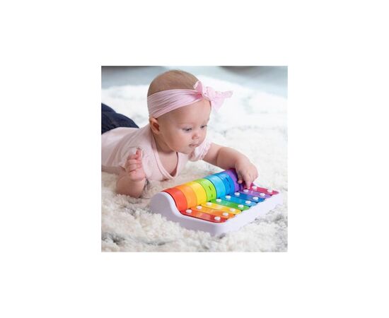 Развивающая игрушка Fat Brain Toys Ксилофон и колокольчики Rock N 'Roller Piano (F281ML), изображение 5 Развивающая игрушка Fat Brain Toys Ксилофон и колокольчики Rock N 'Roller Piano (F281ML), изображение 5