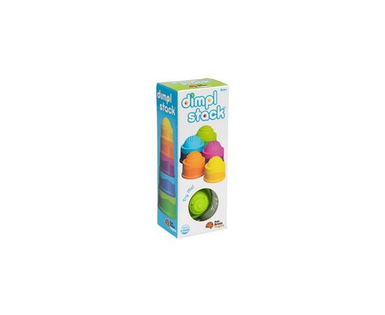 Развивающая игрушка Fat Brain Toys Пирамидка тактильная Чашки dimpl stack (F293ML), изображение 2 Развивающая игрушка Fat Brain Toys Пирамидка тактильная Чашки dimpl stack (F293ML), изображение 2