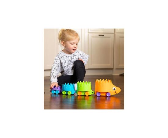 Развивающая игрушка Fat Brain Toys Пирамидка-каталка Ежики Hiding Hedgehogs (F223ML), изображение 6 Развивающая игрушка Fat Brain Toys Пирамидка-каталка Ежики Hiding Hedgehogs (F223ML), изображение 6