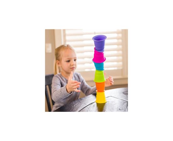 Развивающая игрушка Fat Brain Toys тактильная Мягкие чашки Suction Kupz 6 шт (F183ML), изображение 6 Развивающая игрушка Fat Brain Toys тактильная Мягкие чашки Suction Kupz 6 шт (F183ML), изображение 6