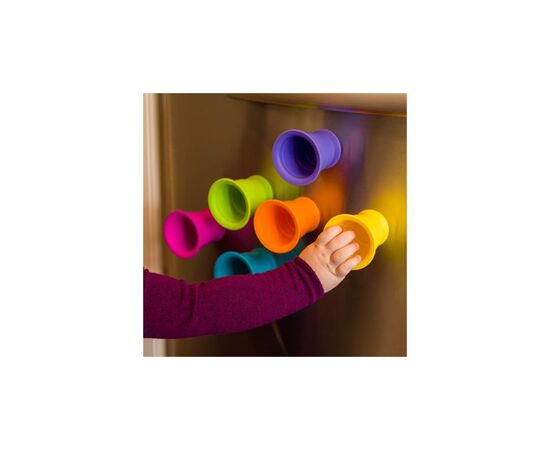Развивающая игрушка Fat Brain Toys тактильная Мягкие чашки Suction Kupz 6 шт (F183ML), изображение 7 Развивающая игрушка Fat Brain Toys тактильная Мягкие чашки Suction Kupz 6 шт (F183ML), изображение 7