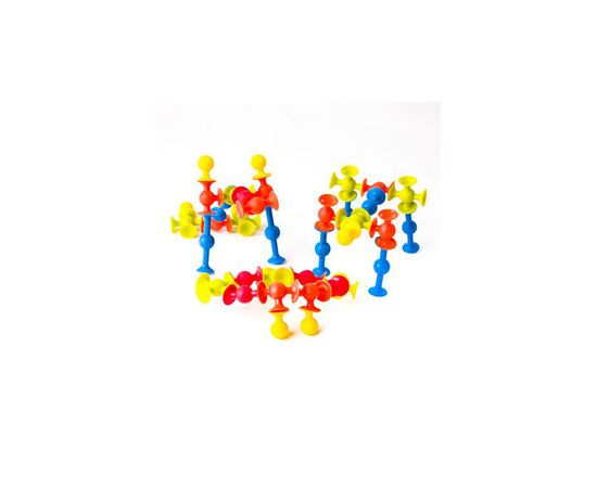 Конструктор Fat Brain Toys на мини-присосках MiniSquigz 75 шт (F107ML), изображение 3 Конструктор Fat Brain Toys на мини-присосках MiniSquigz 75 шт (F107ML), изображение 3