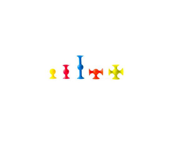 Конструктор Fat Brain Toys на мини-присосках MiniSquigz 75 шт (F107ML), изображение 4 Конструктор Fat Brain Toys на мини-присосках MiniSquigz 75 шт (F107ML), изображение 4