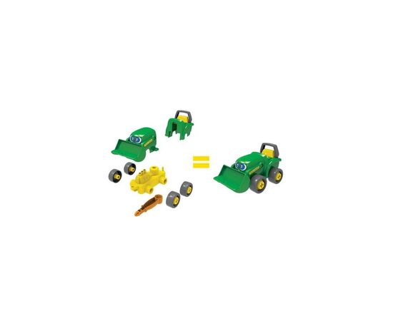 Конструктор John Deere Kids Трактор с ковшом и прицепом (47209), изображение 3 Конструктор John Deere Kids Трактор с ковшом и прицепом (47209), изображение 3