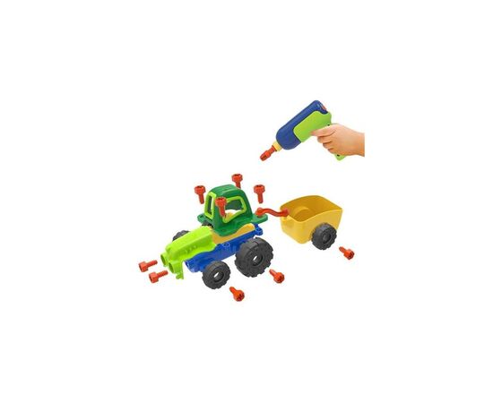 Конструктор EDU-Toys Трактор с инструментами (JS030), изображение 4 Конструктор EDU-Toys Трактор с инструментами (JS030), изображение 4