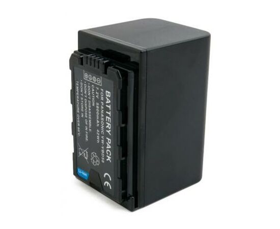 Аккумулятор к фото/видео Extradigital Panasonic VW-VBD58, Li-ion, 7.2V, 5800mAh (BDP2690), изображение 3 Аккумулятор к фото/видео Extradigital Panasonic VW-VBD58, Li-ion, 7.2V, 5800mAh (BDP2690), изображение 3