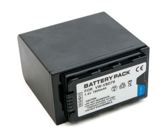 Аккумулятор к фото/видео Extradigital Panasonic VW-VBD78, Li-ion, 7.4V, 7800mAh (BDP2694)