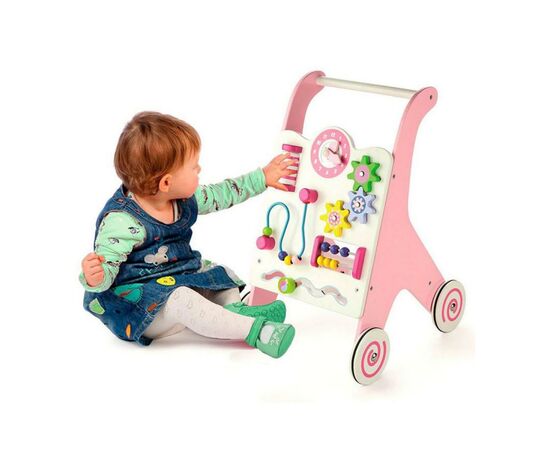 Ходунки Viga Toys каталка розовая (50178), изображение 2 Ходунки Viga Toys каталка розовая (50178), изображение 2